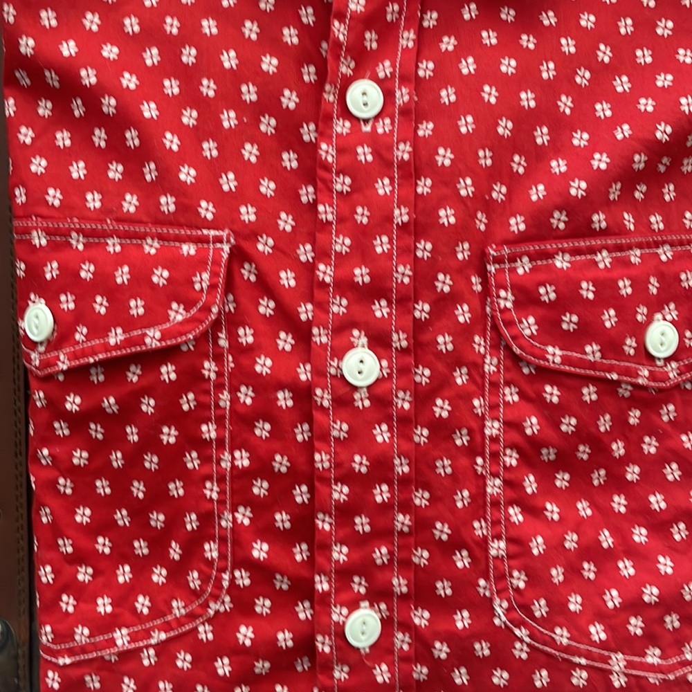 RL Polo Country red print casual western shirt - Picture 3 of 7